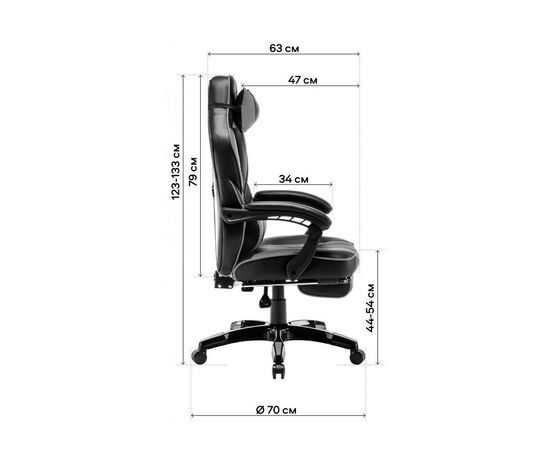 Кресло игровое GT Racer X-2749-1 Black/Red, изображение 9 Кресло игровое GT Racer X-2749-1 Black/Red, изображение 9