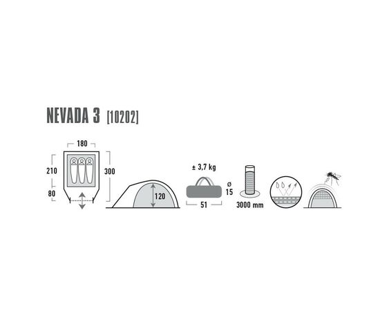 Палатка High Peak Nevada 3 Dark Grey/Red (925389), изображение 4 Палатка High Peak Nevada 3 Dark Grey/Red (925389), изображение 4