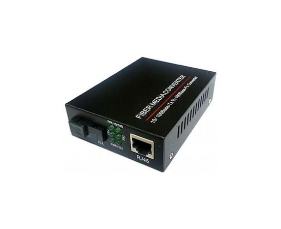 Медіаконвертер 10/100Base-TX to 100Base-F 1550нм, SM, SC/PC, 20 км FoxGate (EC-B-0,1-1SM-1550nm-20-LFP)