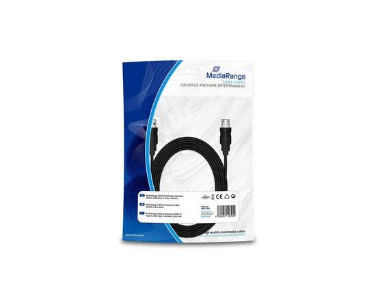 Дата кабель USB 2.0 AM/AF 5.0m Mediarange (MRCS108)