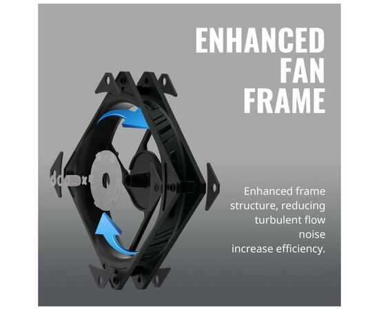 Кулер для корпуса CoolerMaster Master SickleFlow 120 ARGB (MFX-B2DN-18NPA-R1), изображение 5 Кулер для корпуса CoolerMaster Master SickleFlow 120 ARGB (MFX-B2DN-18NPA-R1), изображение 5
