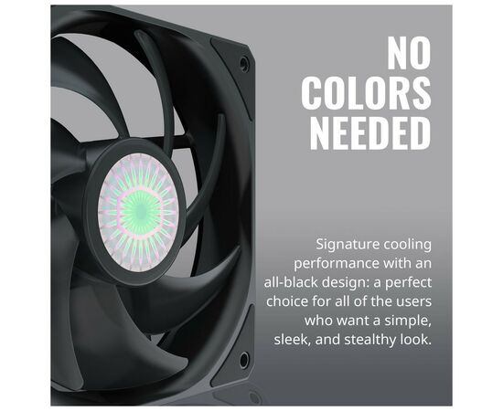 Кулер для корпуса CoolerMaster Master SickleFlow 120 Black (MFX-B2NN-18NPK-R1), изображение 5 Кулер для корпуса CoolerMaster Master SickleFlow 120 Black (MFX-B2NN-18NPK-R1), изображение 5