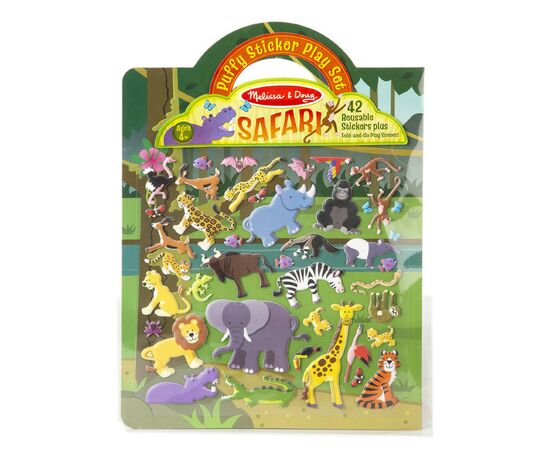 Набір для творчості Melissa&Doug Об'ємні багаторазові наліпки Сафарі (MD9106)