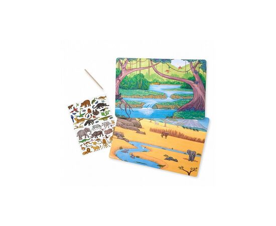 Набор для творчества Melissa&Doug Переводные наклейки Джунгли и Саванна (MD9532), изображение 2 Набор для творчества Melissa&Doug Переводные наклейки Джунгли и Саванна (MD9532), изображение 2