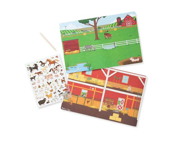 Набор для творчества Melissa&Doug Переводные наклейки Ферма (MD9531), изображение 2