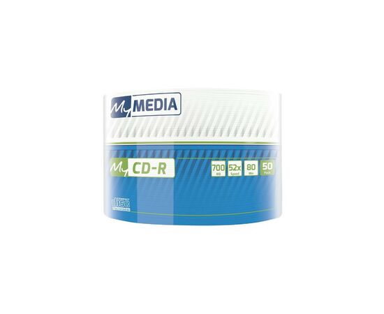 Диск CD MyMedia CD-R 700Mb 52x MATT SILVER Wrap 50 (69201), изображение 2 Диск CD MyMedia CD-R 700Mb 52x MATT SILVER Wrap 50 (69201), изображение 2
