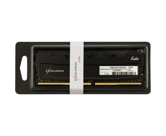 Модуль памяти для компьютера DDR4 16GB 3200 MHz Black Kudos eXceleram (EKBLACK4163216C), изображение 3 Модуль памяти для компьютера DDR4 16GB 3200 MHz Black Kudos eXceleram (EKBLACK4163216C), изображение 3