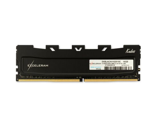 Модуль памяти для компьютера DDR4 16GB 2666 MHz Black Kudos eXceleram (EKBLACK4162619C)