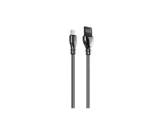 Дата кабель USB 2.0 AM to Micro 5P 1.0m metal spring black ColorWay (CW-CBUM014-BK), изображение 2 Дата кабель USB 2.0 AM to Micro 5P 1.0m metal spring black ColorWay (CW-CBUM014-BK), изображение 2