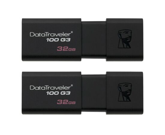USB флеш накопитель Kingston 2x32GB DataTraveler 100 G3 USB 3.1 (DT100G3/32GB-2P)