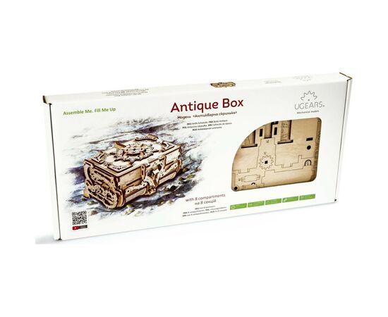 Конструктор Ugears механический Антикварная шкатулка (70089), изображение 8 Конструктор Ugears механический Антикварная шкатулка (70089), изображение 8