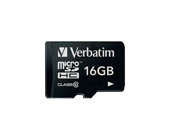Карта памяти Verbatim 16GB microSDHC Class 10 (44082)
