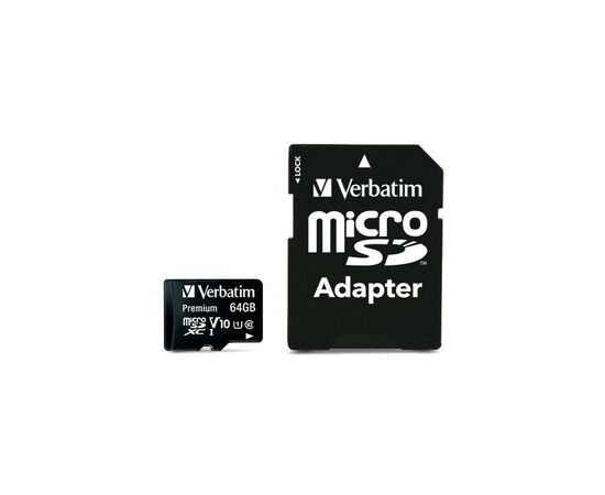 Карта памяти Verbatim 64GB microSDHC Class 10 (44084)