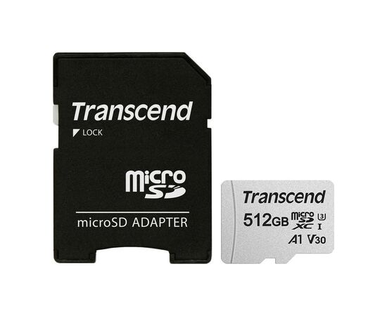 Карта пам'яті Transcend 512GB microSDXC Class 10 U3 (TS512GUSD300S-A)