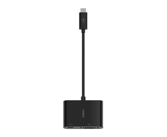 Переходник USB-C - VGA 60W PD, black Belkin (AVC001BTBK), изображение 2 Переходник USB-C - VGA 60W PD, black Belkin (AVC001BTBK), изображение 2