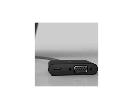 Переходник USB-C - VGA 60W PD, black Belkin (AVC001BTBK), изображение 5 Переходник USB-C - VGA 60W PD, black Belkin (AVC001BTBK), изображение 5