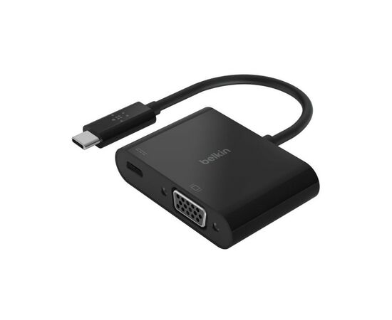 Переходник USB-C - VGA 60W PD, black Belkin (AVC001BTBK)