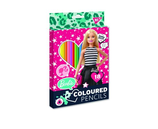 Олівці кольорові Yes Barbie 18 кол (290600)