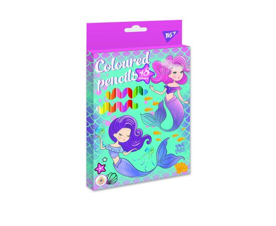 Карандаши цветные Yes Mermaid 18 цв (290599)
