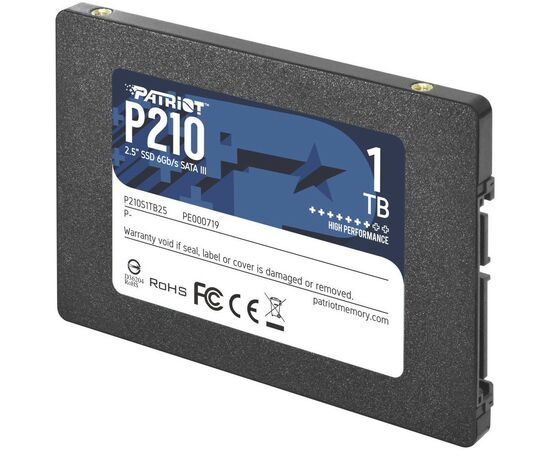 Накопитель SSD 2.5" 1TB Patriot (P210S1TB25), изображение 3 Накопитель SSD 2.5" 1TB Patriot (P210S1TB25), изображение 3