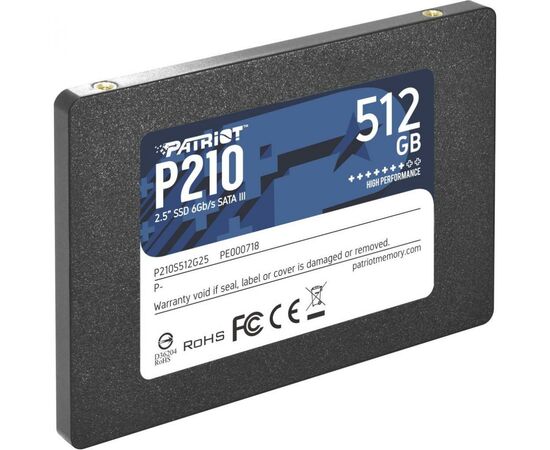 Накопитель SSD 2.5" 512GB Patriot (P210S512G25), изображение 2