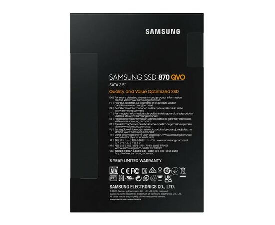 Накопитель SSD 2.5" 2TB Samsung (MZ-77Q2T0BW), изображение 7 Накопитель SSD 2.5" 2TB Samsung (MZ-77Q2T0BW), изображение 7