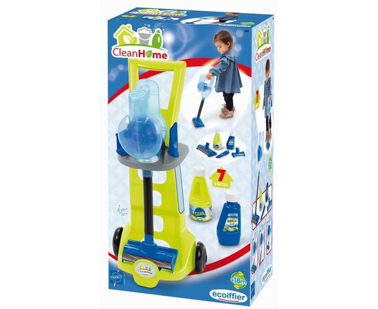 Игровой набор Ecoiffier Тележка для уборки с вертикальным пылесосом (001761), изображение 3 Игровой набор Ecoiffier Тележка для уборки с вертикальным пылесосом (001761), изображение 3