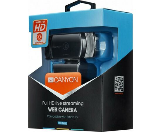 Веб-камера Canyon Full HD (CNS-CWC5), изображение 3 Веб-камера Canyon Full HD (CNS-CWC5), изображение 3