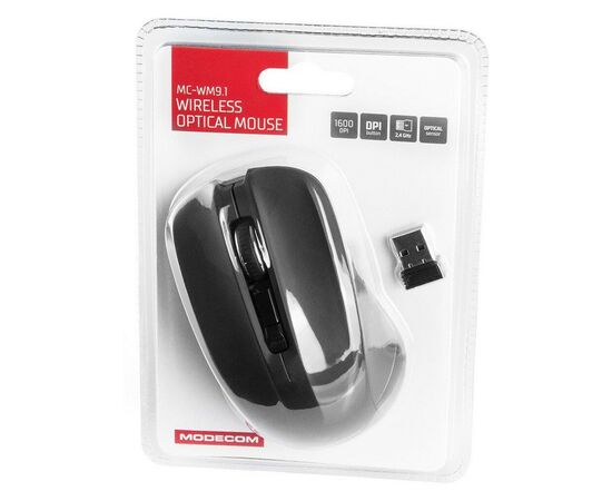 Мишка Modecom MC-M9.1 Wireless Black (M-MC-0WM9.1-100), зображення 5 Мишка Modecom MC-M9.1 Wireless Black (M-MC-0WM9.1-100), зображення 5