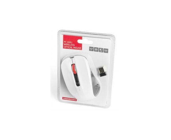 Мышка Modecom MC-M9.1 Wireless White (M-MC-0WM9.1-200), изображение 5 Мышка Modecom MC-M9.1 Wireless White (M-MC-0WM9.1-200), изображение 5