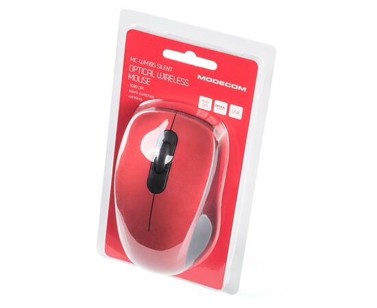 Мишка Modecom MC-WM10S Silent Wireless Red (M-MC-WM10S-500), зображення 6 Мишка Modecom MC-WM10S Silent Wireless Red (M-MC-WM10S-500), зображення 6