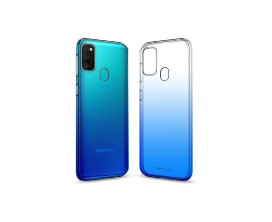 Чехол для моб. телефона MakeFuture Samsung A21s Gradient (Clear TPU) Blue (MCG-SA21SBL)