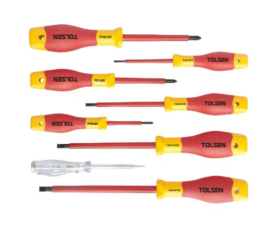 Набор отверток Tolsen Premium диэлектрических VDE 8 предм. (V32408)