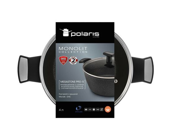Кастрюля Polaris Monolit 4 л (Monolit-24C), изображение 6 Кастрюля Polaris Monolit 4 л (Monolit-24C), изображение 6
