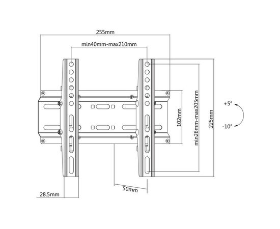 Кронштейн Satelit 19-49TILT200 (250521), изображение 2 Кронштейн Satelit 19-49TILT200 (250521), изображение 2