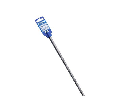 Бур Зеніт "ПРОФІ" SDS-Plus 12х800 мм, спираль 4S (20012800), изображение 3 Бур Зеніт "ПРОФІ" SDS-Plus 12х800 мм, спираль 4S (20012800), изображение 3