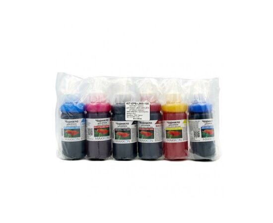 Чернила Makkon для Epson L800/L805/L810, 6*100мл (KIT-EPS-L800-100), изображение 2 Чернила Makkon для Epson L800/L805/L810, 6*100мл (KIT-EPS-L800-100), изображение 2