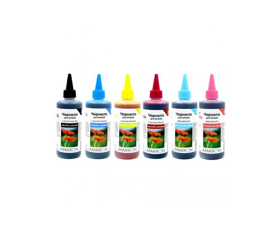 Чернила Makkon для Epson L800/L805/L810, 6*250мл (KIT-EPS-L800-250)