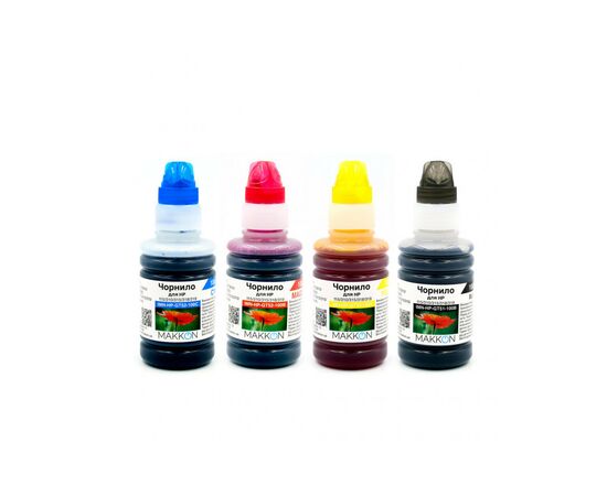 Чернила Makkon для HP Ink Tank 115/310/315/318/319, 4*100мл (KIT-HP-GT51-100)