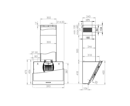 Вытяжка кухонная Gorenje WHI6SYB, изображение 5 Вытяжка кухонная Gorenje WHI6SYB, изображение 5