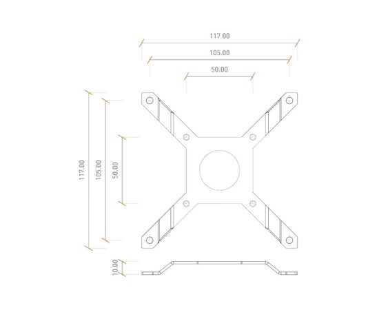Крепление для СВО Ekwb EK-UNI Holder DDC Spider (120mm FAN) (3830046997975), изображение 3 Крепление для СВО Ekwb EK-UNI Holder DDC Spider (120mm FAN) (3830046997975), изображение 3