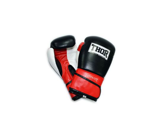 Боксерские перчатки Thor Ultimate 14oz Black/White/Red (551/01(Leather) W/B/R 14 oz.)