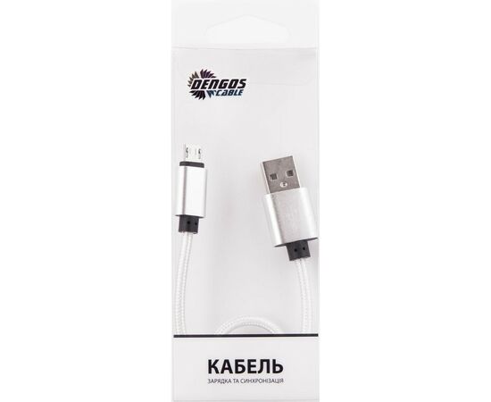 Дата кабель Dengos NTK-M-SHRT-WHITE, изображение 2 Дата кабель Dengos NTK-M-SHRT-WHITE, изображение 2