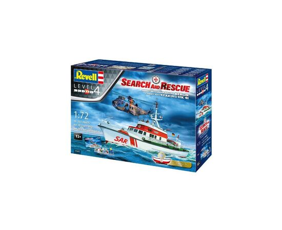 Збірна модель Revell Набір катер "Arkona" та вертоліт Sea King mk 41. Масштаб 1:7 (RVL-05683)