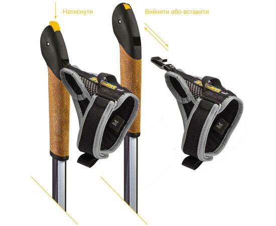 Палки для скандинавської ходи Vipole Vario Novice Grey S2033 (928539), зображення 4 Палки для скандинавської ходи Vipole Vario Novice Grey S2033 (928539), зображення 4