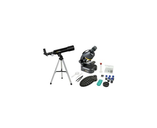 Микроскоп National Geographic Junior 40x-640x + Телескоп 50/360 + Кейс (926260)