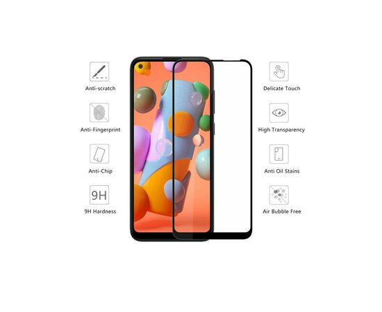 Скло захисне Drobak Samsung A11 (Black) (121276) (121276), зображення 2 Скло захисне Drobak Samsung A11 (Black) (121276) (121276), зображення 2
