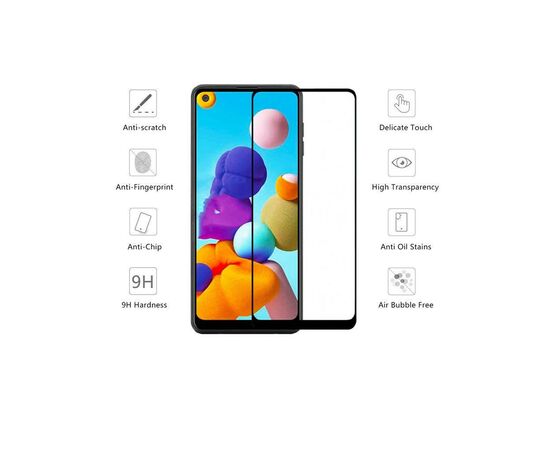 Скло захисне Drobak Samsung A21S (Black) (121277) (121277), зображення 2 Скло захисне Drobak Samsung A21S (Black) (121277) (121277), зображення 2