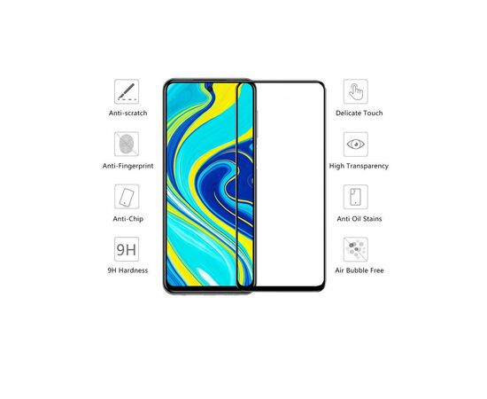 Скло захисне Drobak Xiaomi Redmi Note 9 (Black) (121281) (121281), зображення 2 Скло захисне Drobak Xiaomi Redmi Note 9 (Black) (121281) (121281), зображення 2