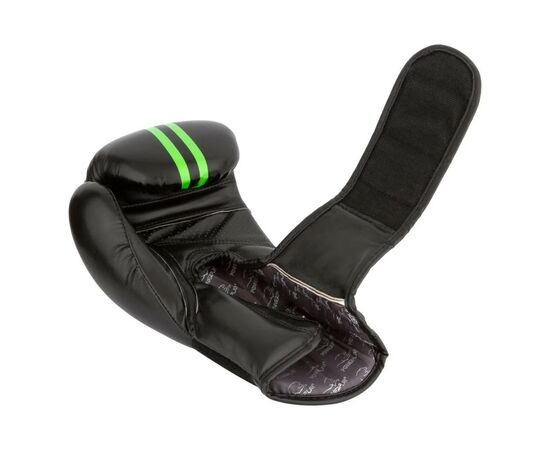 Боксерские перчатки PowerPlay 3016 14oz Black/Green (PP_3016_14oz_Black/Green), изображение 2
